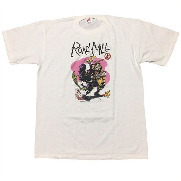 Dark Horse Vintage 1989 Roachmill Comics T Shirt Rich Hedden Tom McWeeney New XL